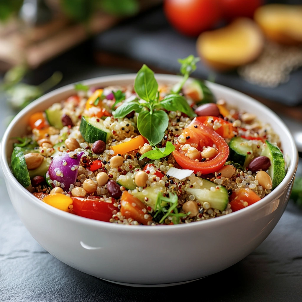 Салат з кіноа та овочами